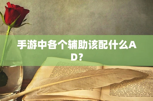 手游中各个辅助该配什么AD？