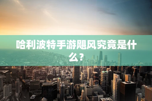 哈利波特手游飓风究竟是什么？