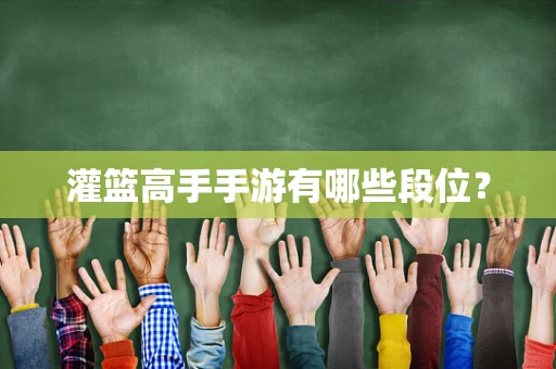 灌篮高手手游有哪些段位？