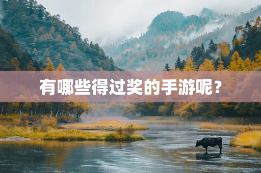 有哪些得过奖的手游呢？