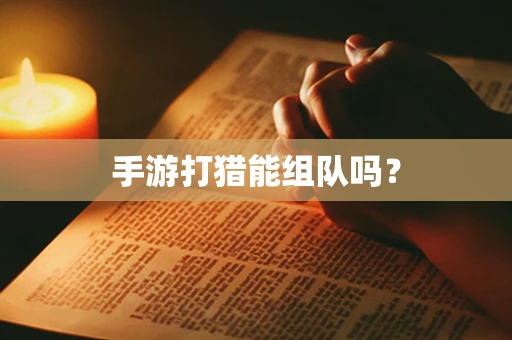 手游打猎能组队吗？