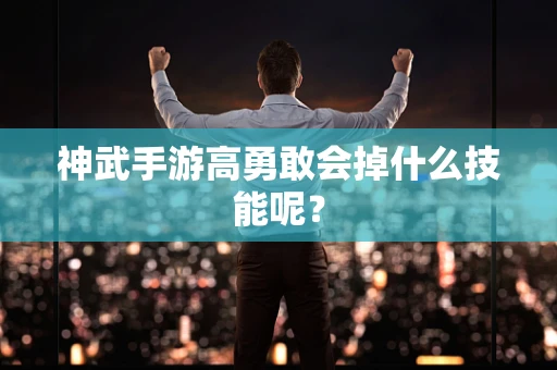 神武手游高勇敢会掉什么技能呢？