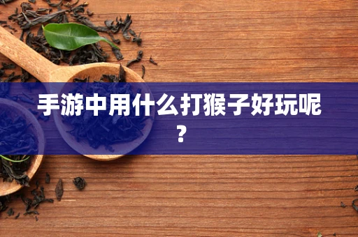 手游中用什么打猴子好玩呢？