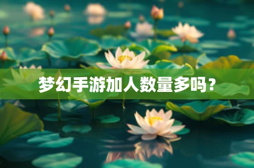 梦幻手游加人数量多吗？