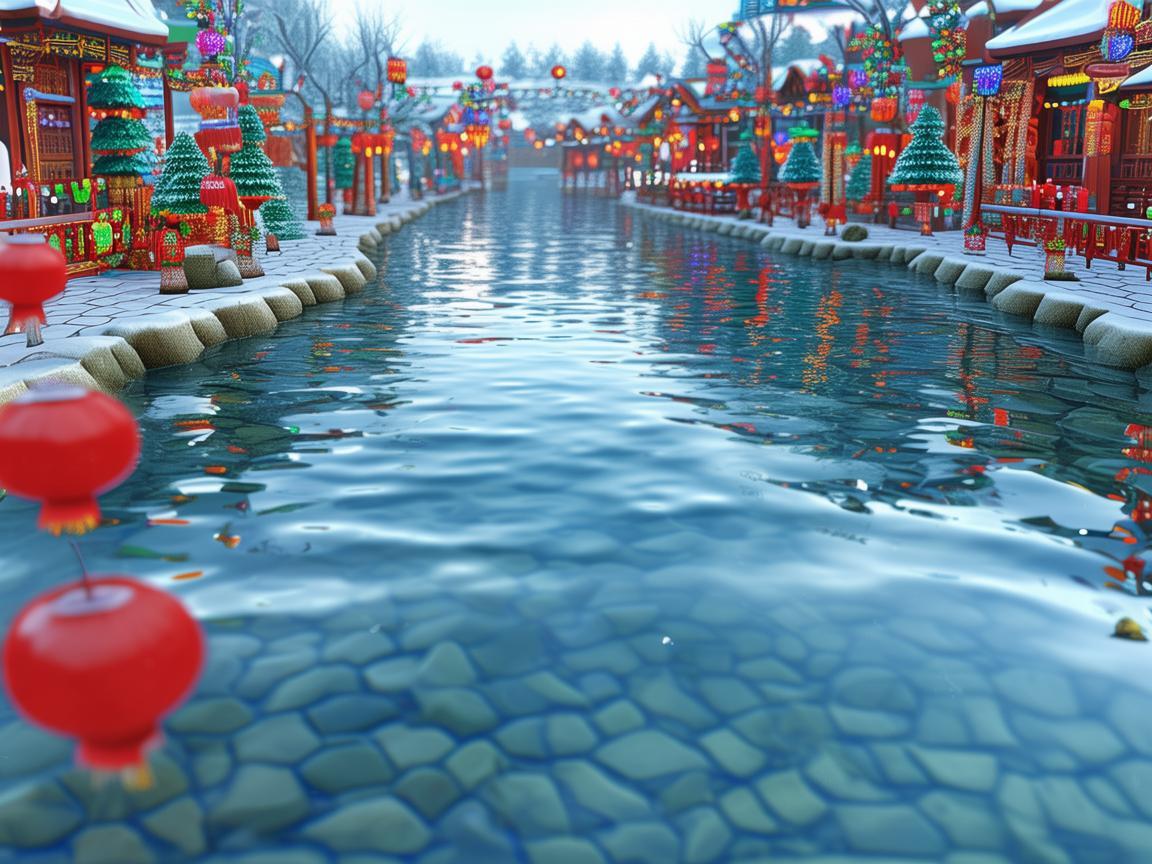 CF手游新年广场地图里有水吗？